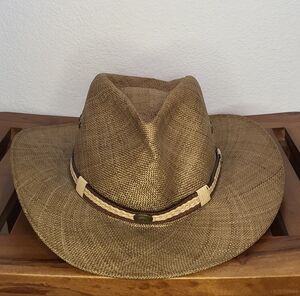 Scala Woven Fedora Hat size Large/XLarge (56 cm)